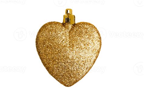 Gold heart isolated on a transparent background 22742787 PNG