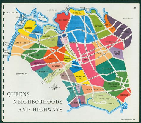 New York Queens Map Neighborhoods