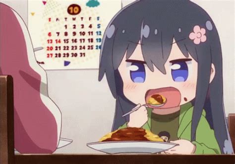 Eating Anime GIF - Eating Anime Frustrated - Discover & Share GIFs