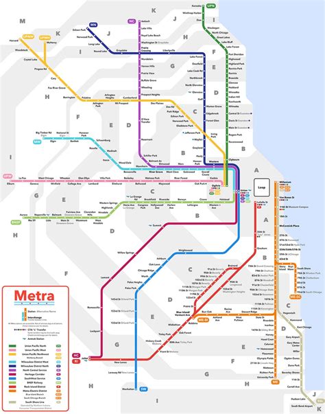 Transit Maps: Submission – Unofficial Map: Metra Commuter Rail, Chicago ...