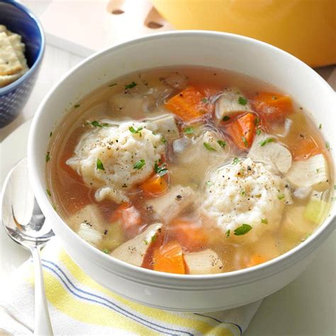 Healthy Chicken Dumpling Soup Recipe | Taste of Home