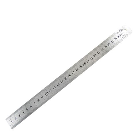 Stainless Metal 30cm 12 Inch Length Straight Ruler Tool - Walmart.com ...