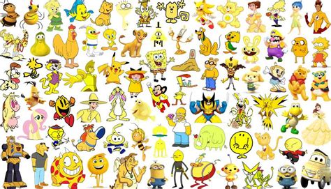 Click the Yellow Cartoon Characters Quiz - By ddd62291