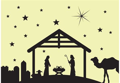 Manger scene Nativity scene 85795 Vector Art at Vecteezy