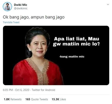 Aksi Matikan Mikrofon Viral, Puan Maharani Banjir Kritikan Lewat Meme Ini