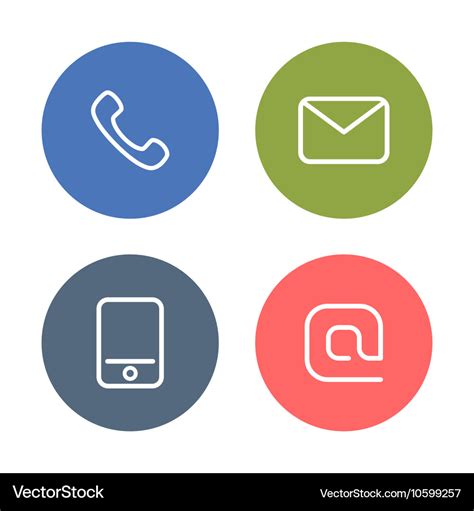 Contact icon Royalty Free Vector Image - VectorStock