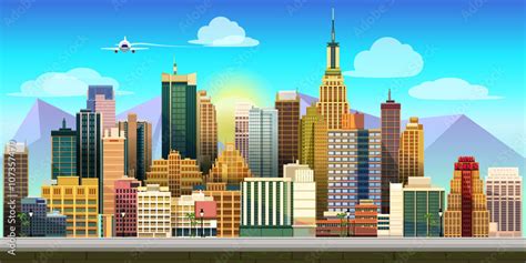 City Game Background 2d game application. Vector design. Tileable ...