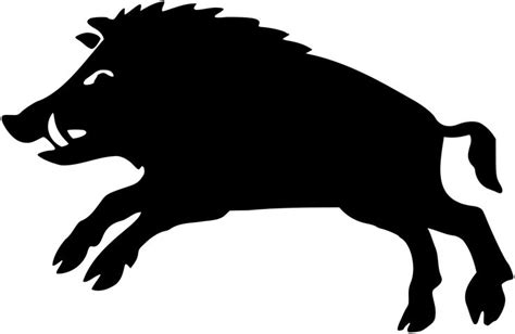 File:Heraldic figure - Boar.svg - Wikimedia Commons | Wild boar, Wild ...