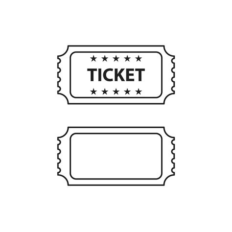 Raffle Ticket Clip Art Black And White