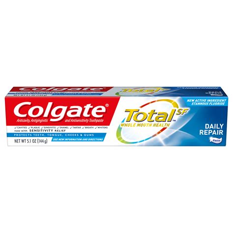 Colgate Total Toothpaste, Daily Repair - Ingredients - Protection ...