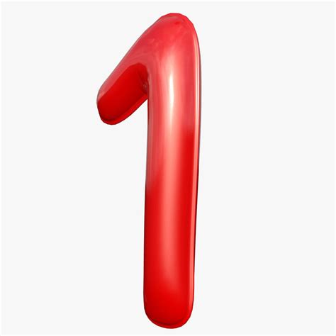 Balloon numeral 1 3D - TurboSquid 1256475