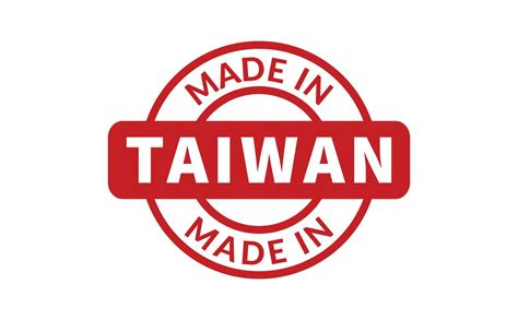 Made In Taiwan Rubber Stamp 25380384 Vector Art at Vecteezy