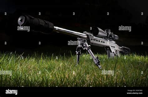 Sniper Rifle With Silencer Wallpaper