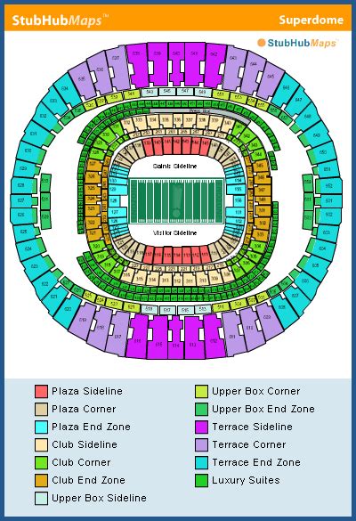 Mercedes-Benz Superdome Seating Chart, Pictures, Directions, and ...