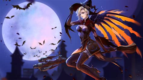 Witch Mercy, Overwatch, 4K, #131 Wallpaper