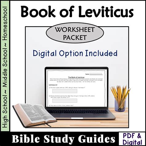 Leviticus Bible study questions workseet packet | Made By Teachers