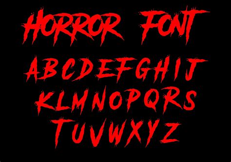 Buy Horror Font Svg Horror Alphabet Svg Horror Svg Instant Download ...