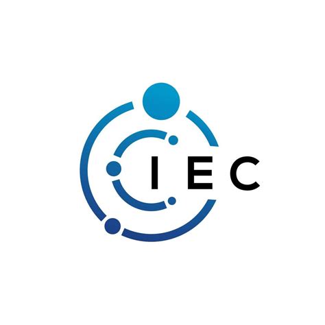 IEC letter technology logo design on white background. IEC creative ...