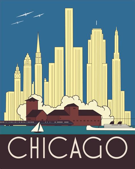 The Spalenka Letters: Chicago Art Deco Skyline