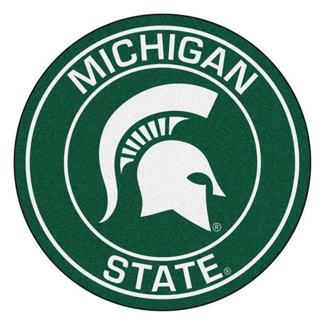 NCAA Michigan State University Spartans Rounded Non-Skid Mat Area Rug ...