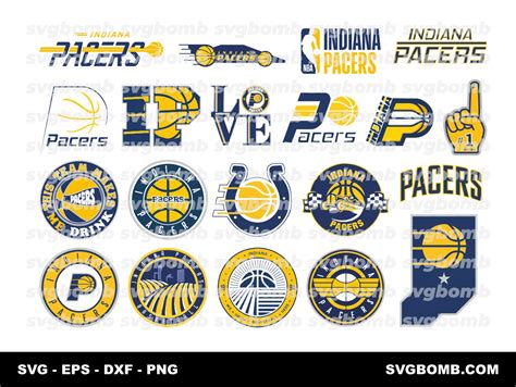 Indiana Pacers SVG Cut Files, Pacers Logo Vector | svgbomb