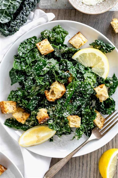 Lacinato Kale Caesar Salad - Healthy Seasonal Recipes