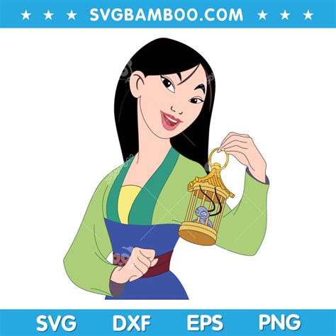 Mulan SVG, Disney Mulan SVG, Disney Character Mulan