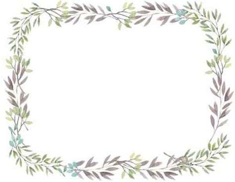 Free Printable Flower Border