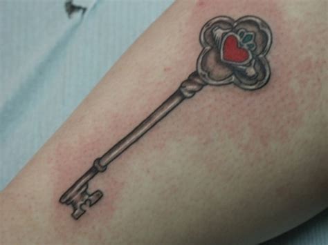 Old Fashioned Key Tattoo for Men