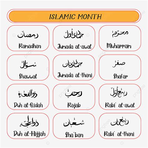 Hijri Calendar Vector Hd Images, Islamic Hijri Calendar In Arabic ...