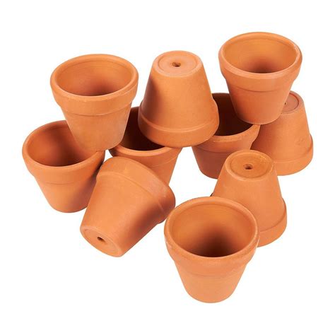 10-Pack 2" Terra Cotta Pots, Mini Small Terracotta Flower Clay Pots ...