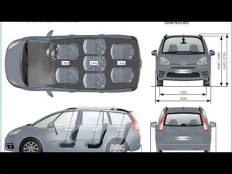 citroen c4 picasso dimensions - YouTube