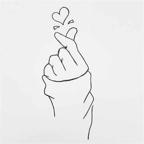 Hand fingers heart love art | Love heart drawing, Heart drawing, Heart ...