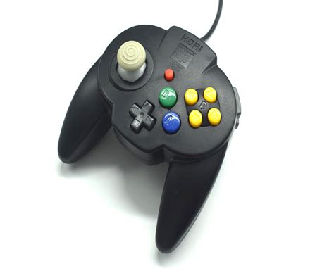 Mini Hori Pad Snow Black Nintendo N64 Controller | Baxtros