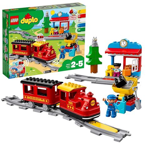 LEGO DUPLO - Le train à vapeur - 10874 - Jeu de Construction: Amazon.fr ...