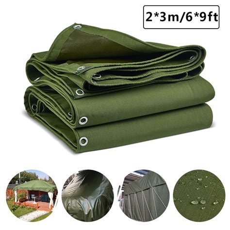 Heavy Duty Tarps Waterproof Ground Tent Trailer Cover Tarpaulin Wear ...