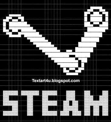 Steam Logo Copy Paste ASCII Text Art | Cool ASCII Text Art 4 U