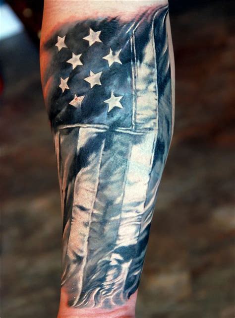 50 Awesome American Flag Tattoo Designs | Art and Design | Picture ...