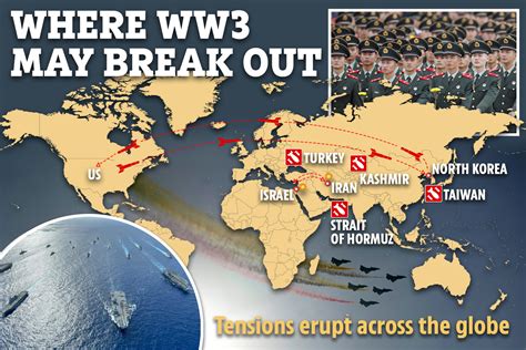 Map reveals eight places where WW3 may erupt as expert says US-China ...