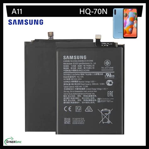 Orihinal na Samsung Galaxy A11 Battery A115, SM-A115, Modelo: HQ-70N ...