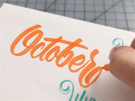 October | Hand lettering tutorial, Hand lettering, Lettering