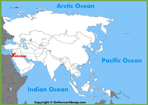 Jordan location on the Asia map - Ontheworldmap.com