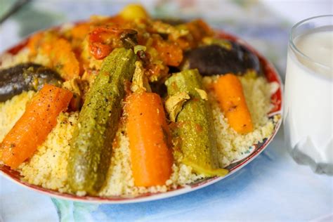 Vegetable Couscous - Moroccan 7 Vegetable Couscous with Tfaya