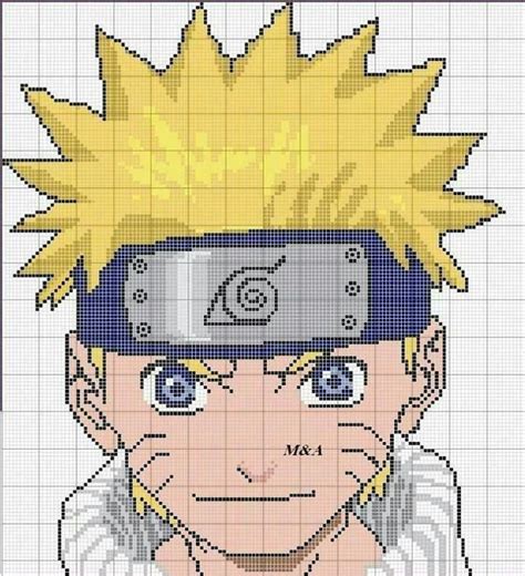 Naruto Easy Anime Pixel Art Grid - Goimages Pewpew