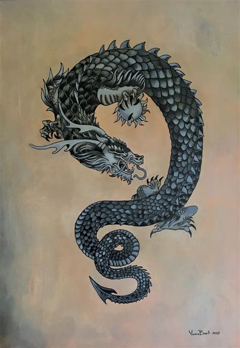 Acrylic Dragon Painting Easy - canvas-broseph