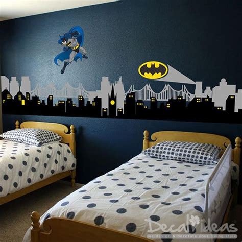 Superhero Batman Gotham City Skyline Sticker is High Quality non Toxic ...