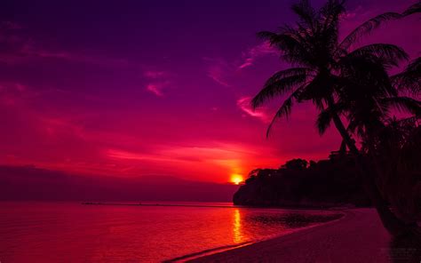 Thailand Beach Sunset HD Desktop Wallpaper | #Wallpapers | Free HD ...