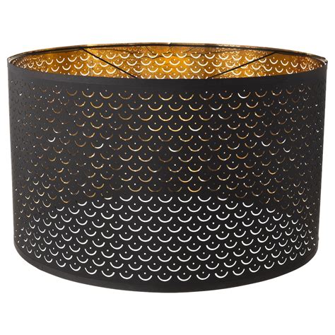 NYMÖ Lamp shade - black, brass-colour - IKEA