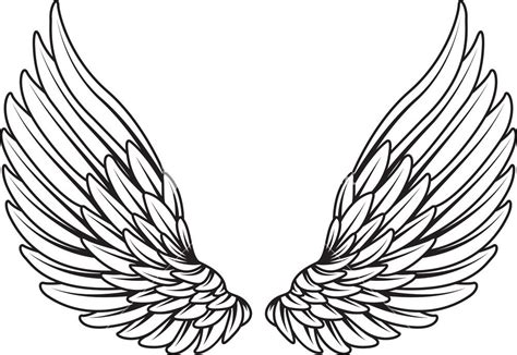 Wings Vector Element Stock Image | Wing neck tattoo, Wings tattoo, Neck ...