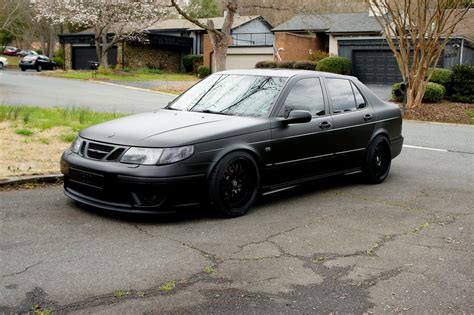 Saab 9-5 Aero, Raderwerks wheels, vinyl wrapped, coil overs etc. : Stance